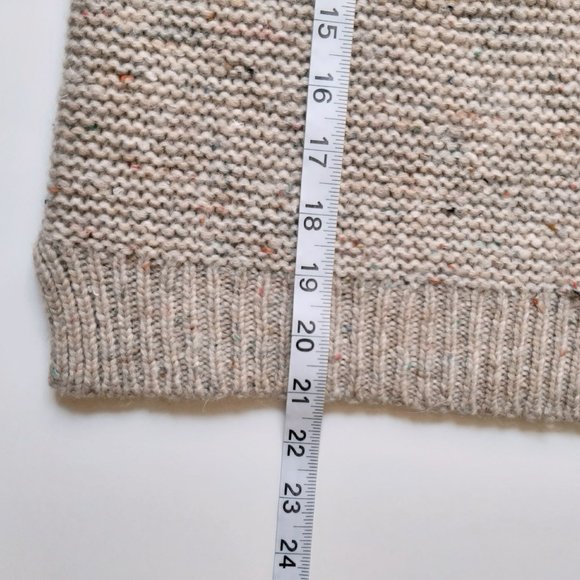 Madewell Cozy Boxy Knit Sweater Neutral Chunky Knit Pullover Fall Winter NWT  XS - Picture 13 of 16